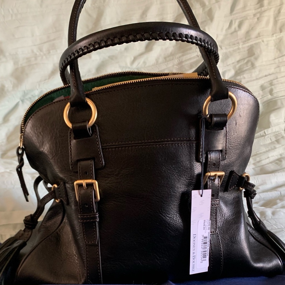 Dooney Florentine domed buckle satchel